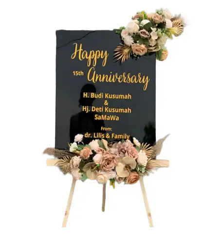 Papan Bunga Akrilik Wedding Venue Jakarta Timur